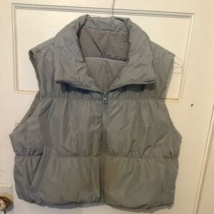 Women’s Gray Puffer Vest